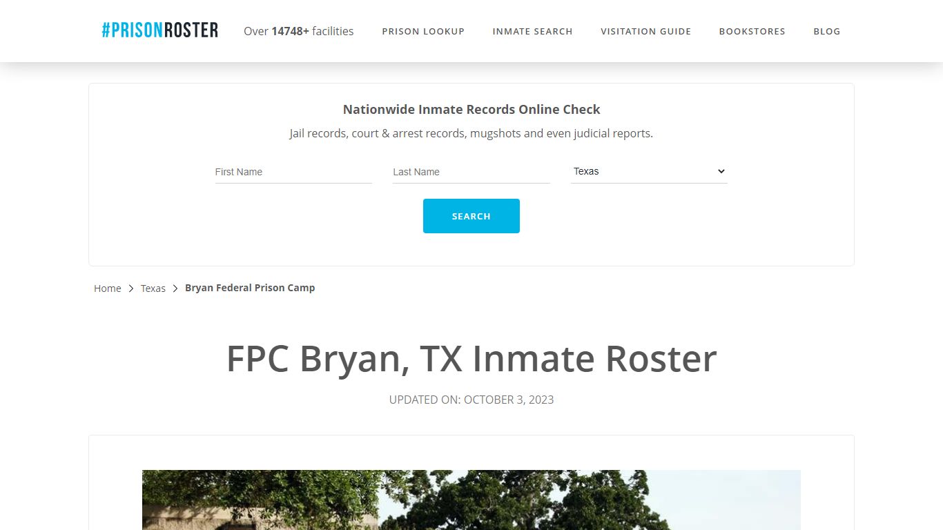 FPC Bryan, TX Inmate Roster - Prisonroster